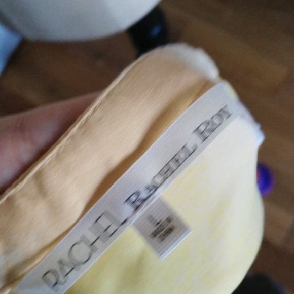 RACHEL Rachel Roy Yellow and Blue Mini Skirt - Picture 3 of 6